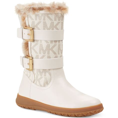 michael kors black heel white bottom bootie|Michael Kors snow boots.